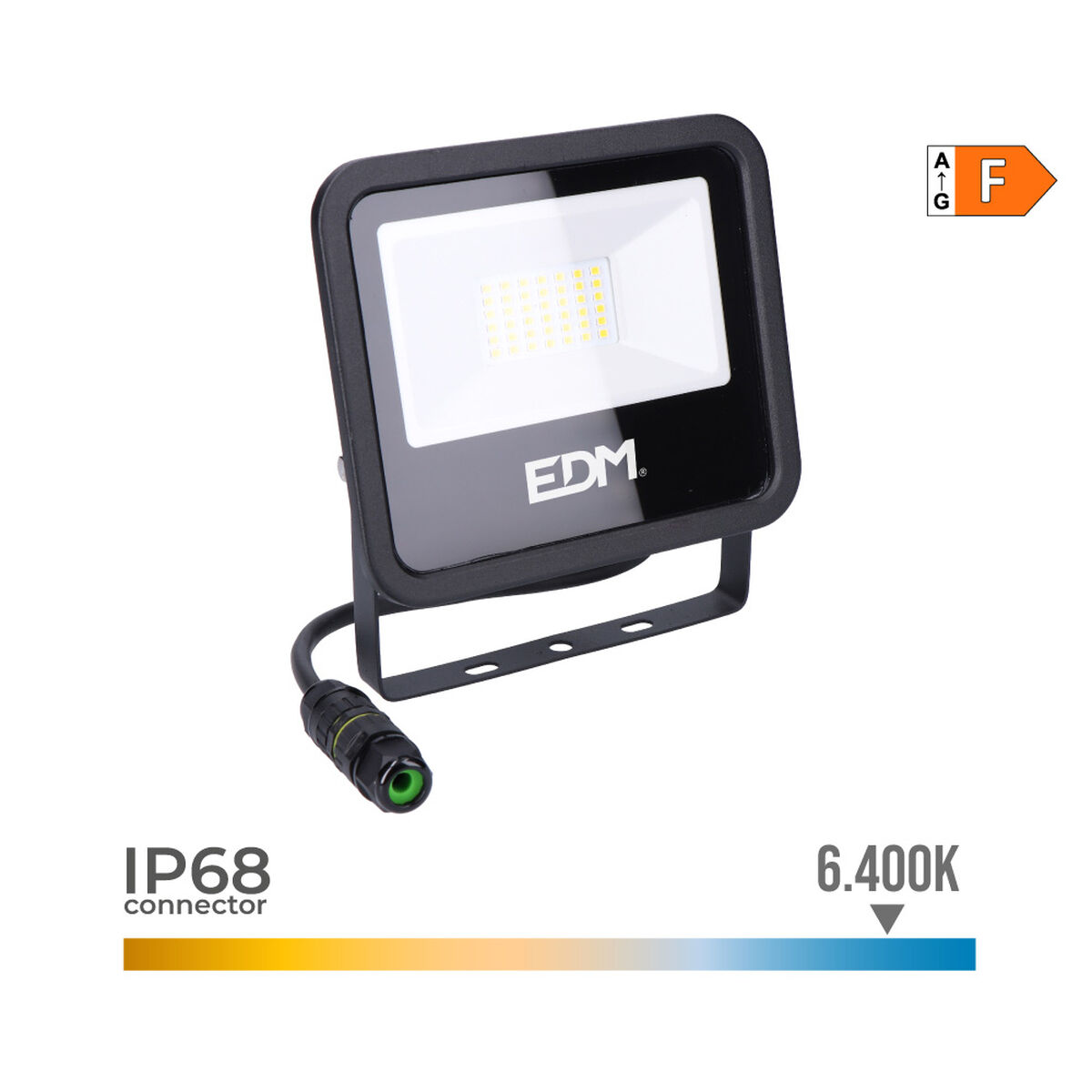 Projektor za reflektor EDM 70402 Crna F 30 W (6400 K)